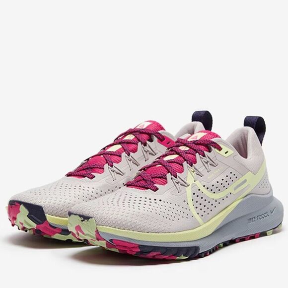 Nike React Pegasus Trail 4 Platinum Violet Running DJ6159-002 Womens 9 US 40.5 - Picture 1 of 8